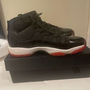 Air Jordan 11 Sz 7y black and varsity red and white